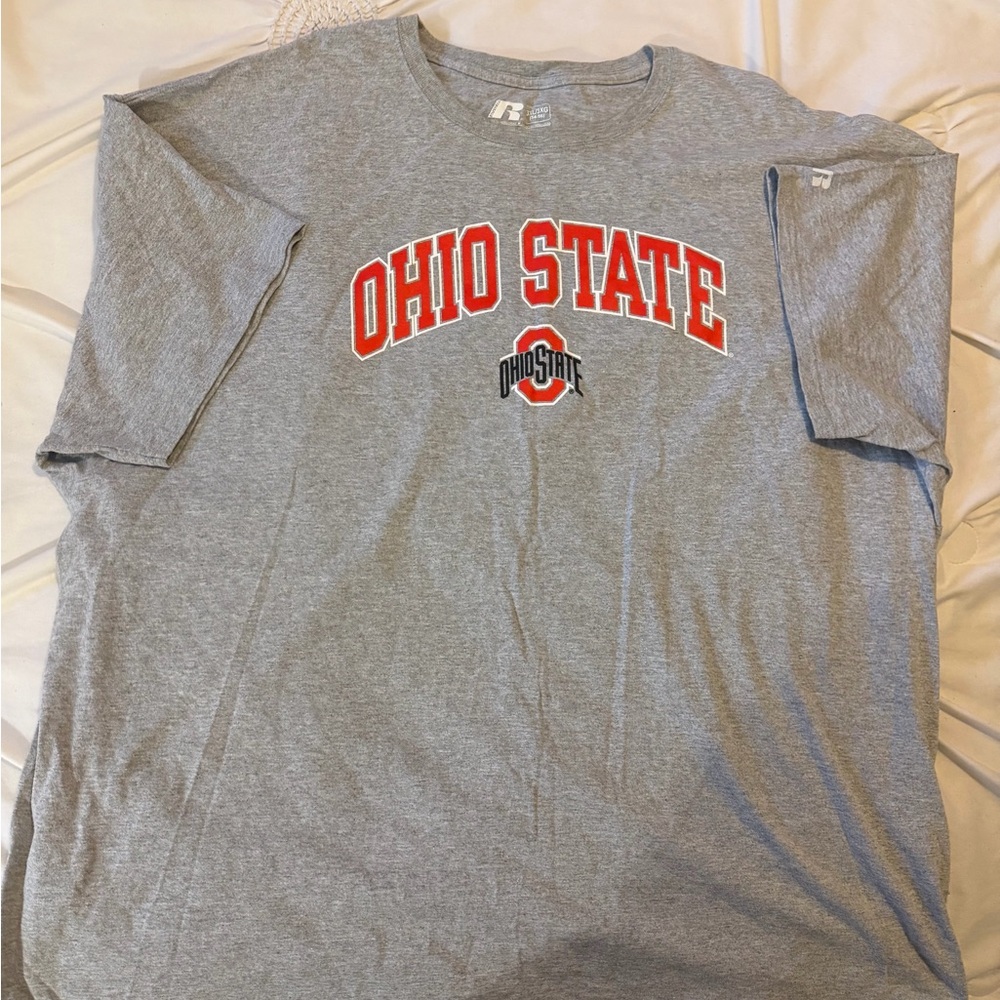 Russell Athletic Ohio State Red and Gray Tee